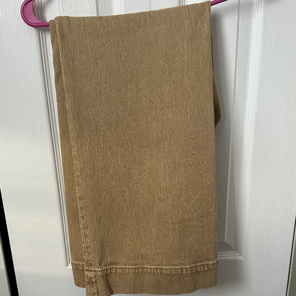Faherty Harbor Crop Wide Leg Jeans- Sand- Size 30 - Picture 10 of 10